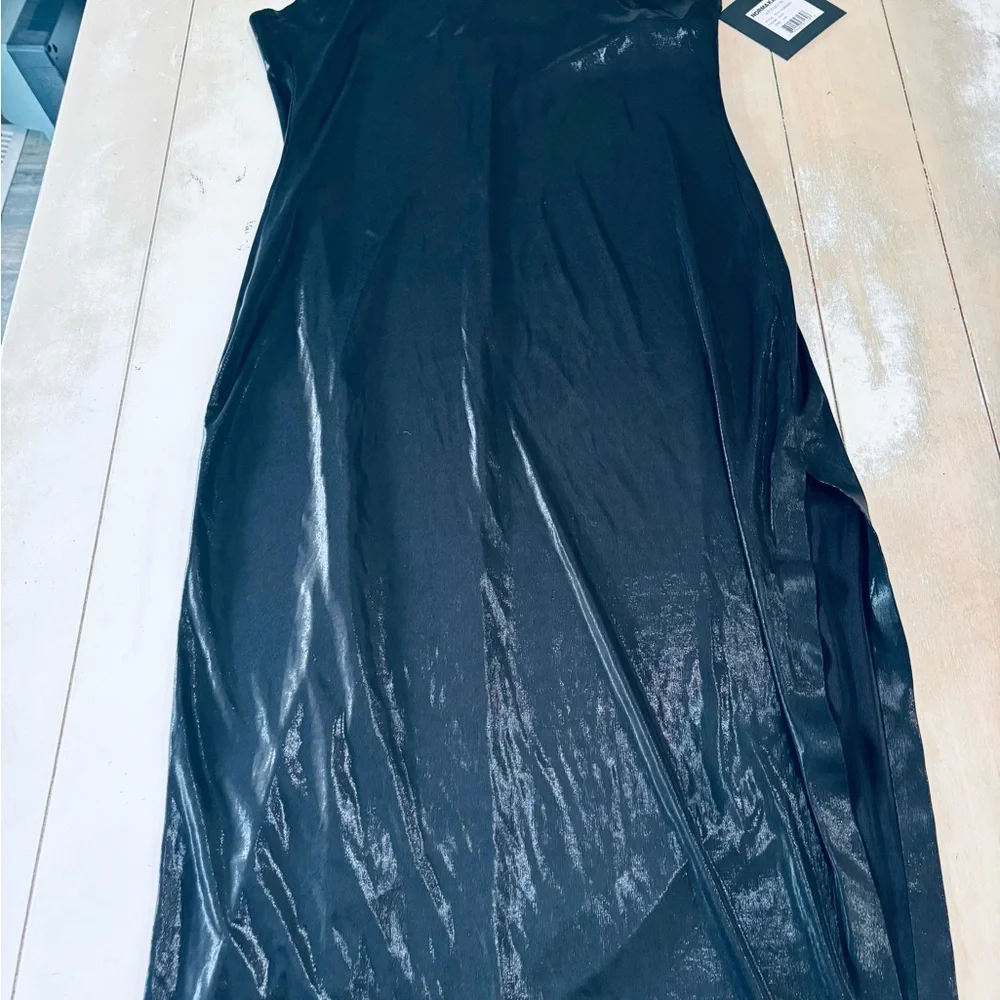 Norma Kamali halter turtle side slit dress - Picture 5 of 10